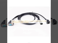 Гибкие кабели D SUB DB9 Pin Female к RJ45 и 3 Pin DIN Jack расширение кабеля защищен