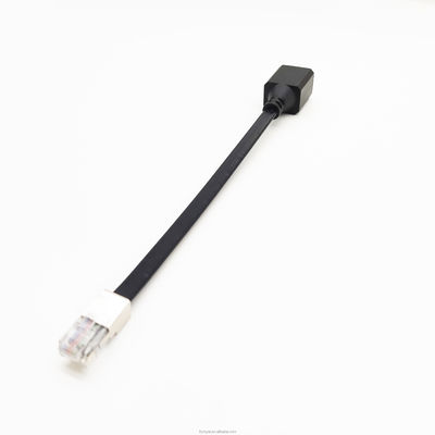 Плоский CAT6 сетевой кабель Ethernet для дома Rj45 мужчина к женщине