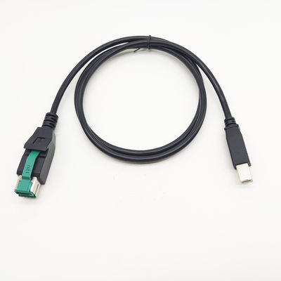 24В к USB-B Мужчина и хосиден Вставка питается кабелем USB 12V 24V