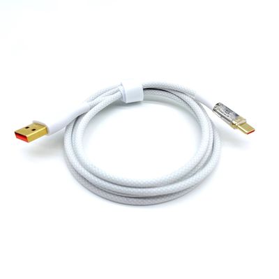 Белый быстрый заряд мужской USB кабель A до C USB кабель C